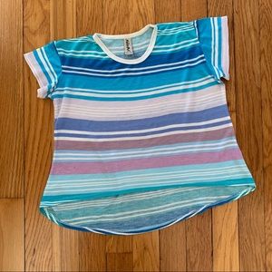 Mignon size 5/6 monochromatic blue top